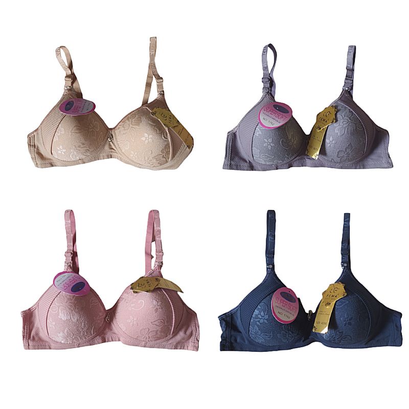 Bra Tanpa Kawat FEMA 1762 MOTIF BUNGA PENGAIT 2