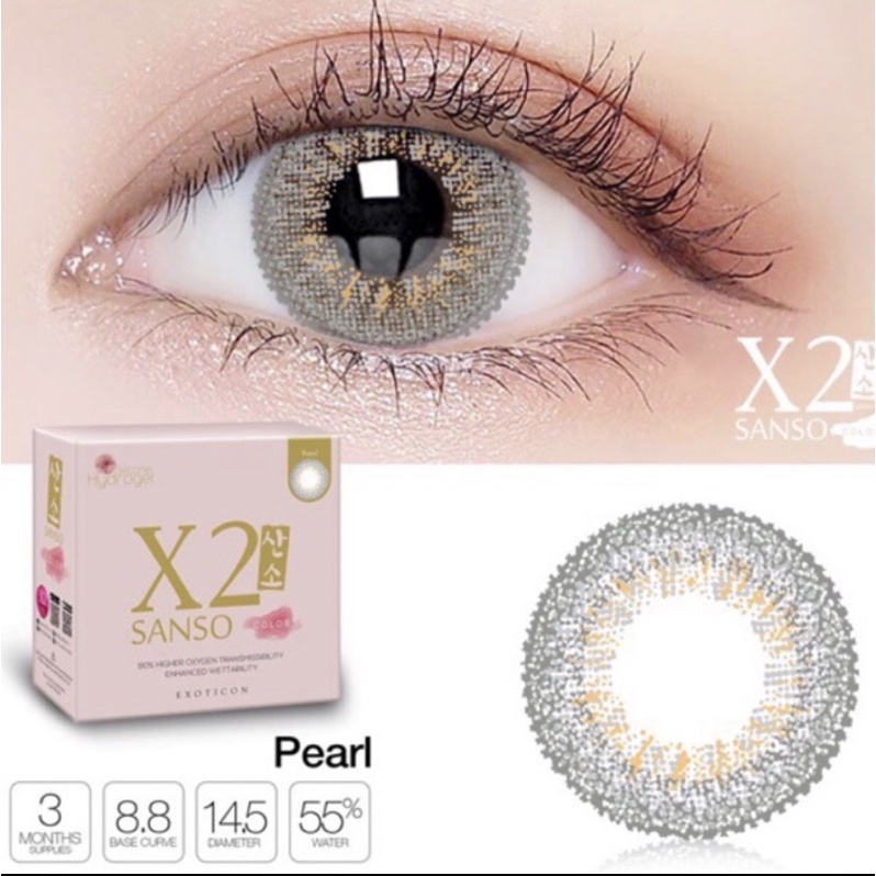 Softlens X2 Sanso Color by Exoticon MINUS (0,50 - 9,00) dia 14,5