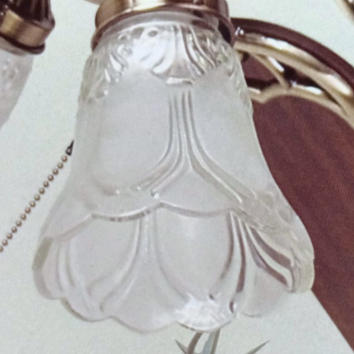 KACA LAMPU KIPAS ANGIN GANTUNG MT EDMA F410