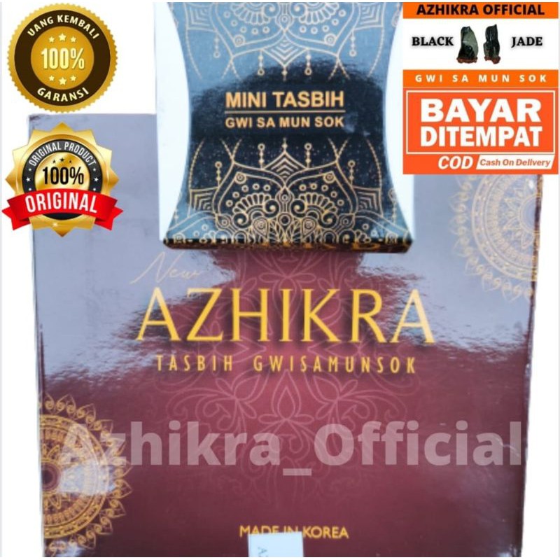 kalung terapi Azhikra kalung kesehatan terapi batu black jade GWI SA MUN ORIGINAL