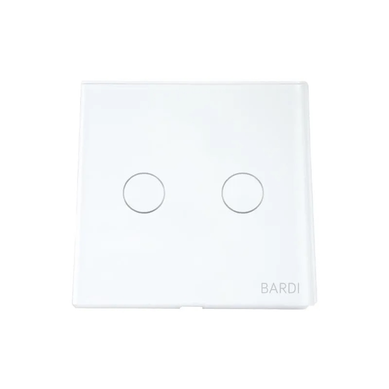 Bardi Smart WiFi Touch Wallswitch [EU 2 Gang] On Off Lampu Touch Screen