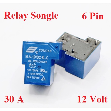 Relay riley Songle Kodok PCB 12V 30A 6Pin 6 pin SLA-12VDC-SL-C