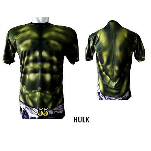 Baju Hulk Baju Superhero Kartun Movie 3D Series ANAK dan DEWASA #FPS-55