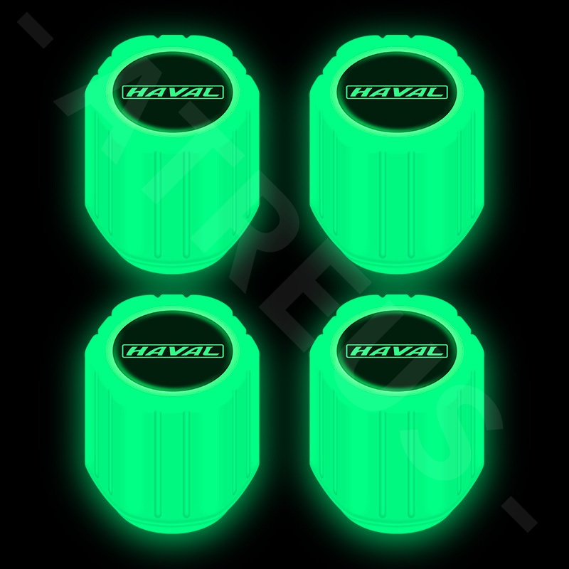 4pcs Haval Luminous Pentil Ban Tutup Pentil Ban H6 Jolion H2 H2s H1 2021 2022 H5 M4 H9 Aksesoris Mobil Motor Sepeda