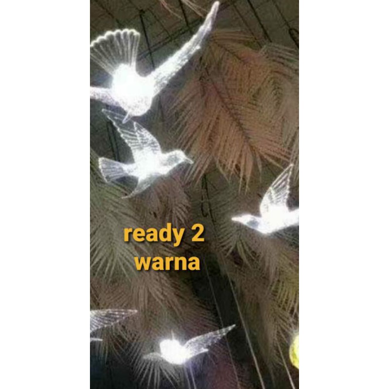 Lampu Hias LED BURUNG AKRILIK/LAMPU HIAS DEKORASI/lampu wedding