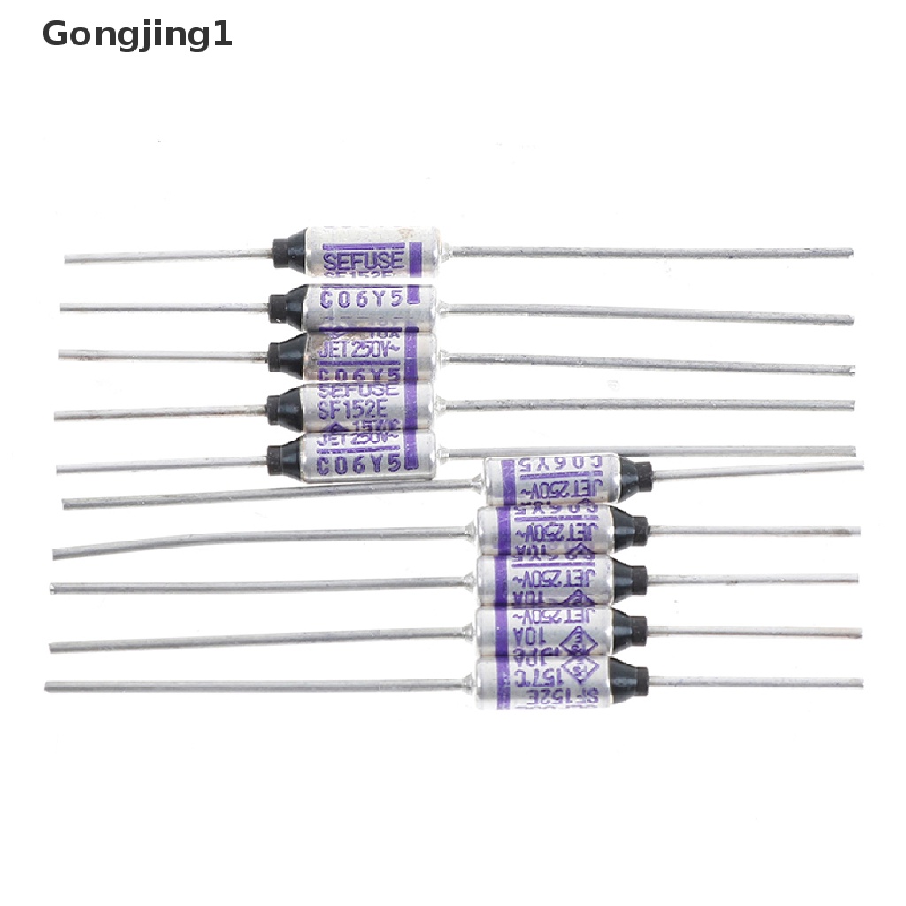 Gongjing1pc Sf152E 157 Sekring Thermal Holder Aneka Ukuran ° C157 ° C 10a 250v