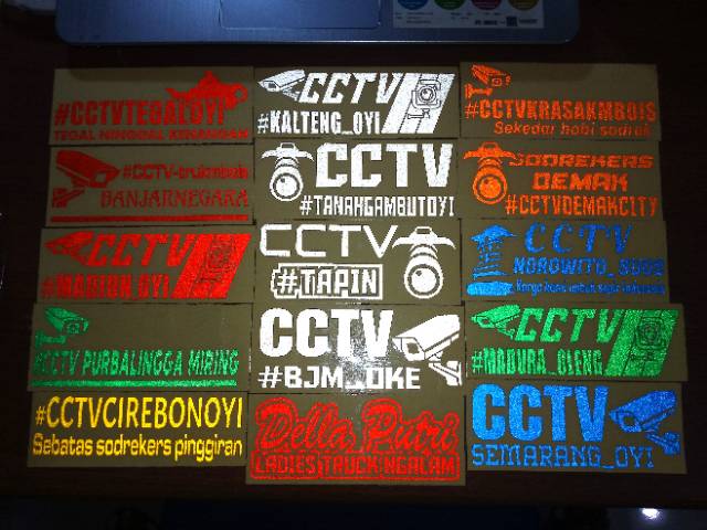 30 Ide Keren Contoh Stiker Cctv Truk Oleng Aneka Stiker 