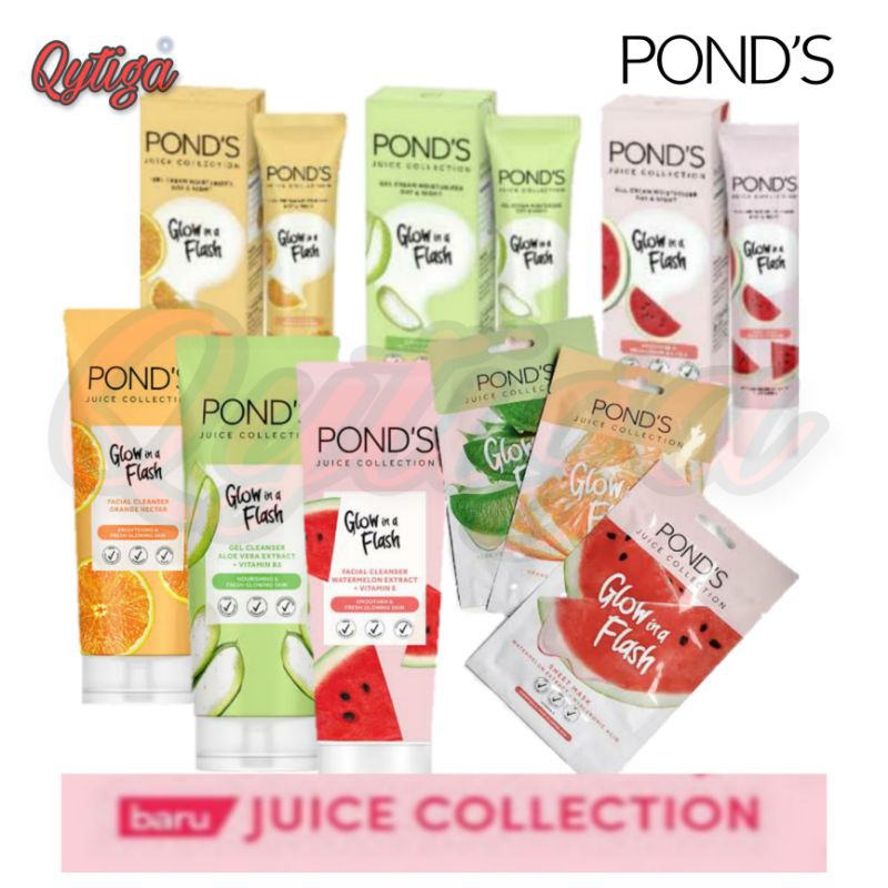 Qytiga ✨ Ponds Juice Collection Facial Foam / Ponds Juice Mask / Ponds Juice Cream Moisturizer