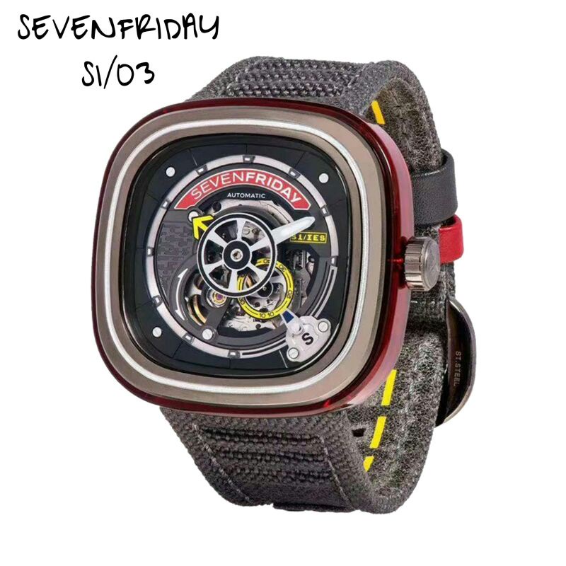 SEVEN FRIDAY JAM TANGAN PRIA GRATIS BOX ORI DAN TALI RUBBER