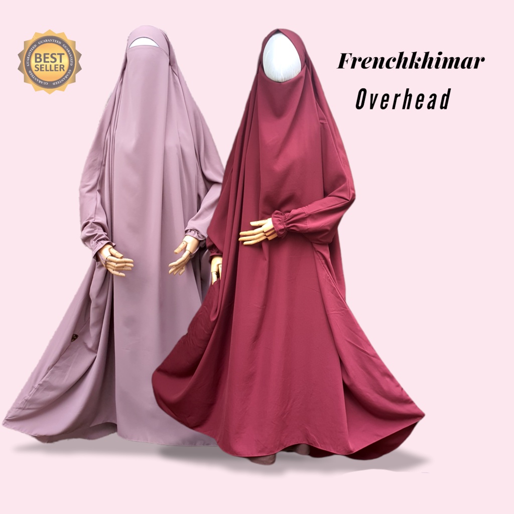 [SALE] French Khimar Abaya overhead onepiece / long french khimar / frenchkhimar long / french khima