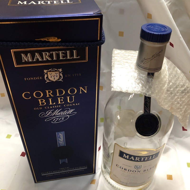 martell cordon bleu cognac 4,5L with box collection botol minuman keras bekas miras alkohol