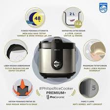 PHILIPS Rice Cooker Magic Com Pro Ceramic 2 Liter HD 3138 philips