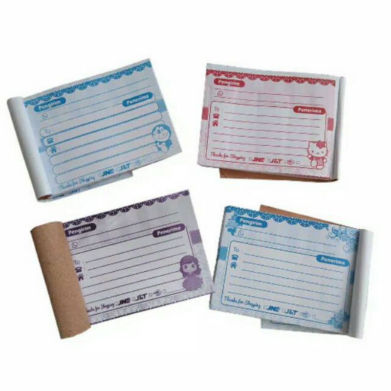 

Shipping label MINI TEBAL 1/8 hvs isi 100 lembar Label Pengiriman Alamat Nota pengiriman