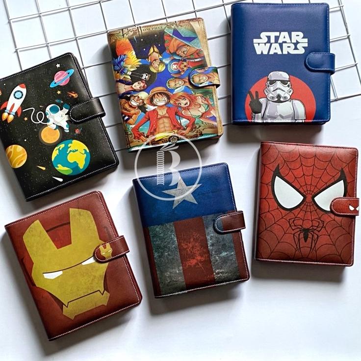 

✅HAPPY SHOPPING❤ Bindermu READY Binder NEW 05 Printing Astronaut Anime Kartun Tumblr superhero starwars spiderman one piece captain america iron man Kulit Multiring A5 20ring B5 26ring 6ring A6