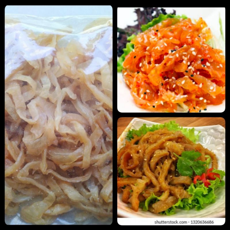 

ubur ubur mentah siap pakai/chuka kurage/salad ubur ubur jepang/jellyfish