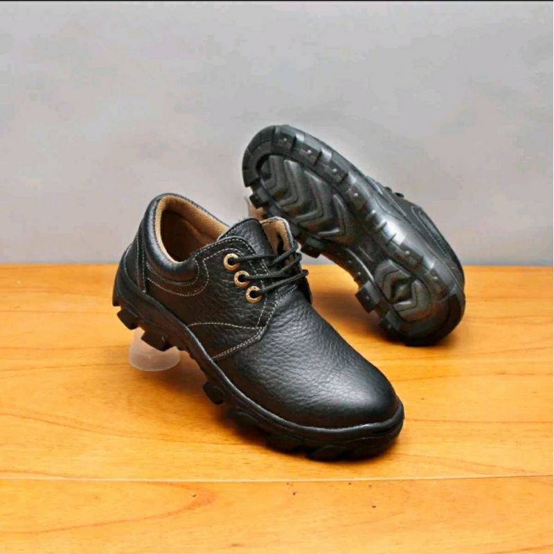 Sepatu Bot Safety Jaminan 100% Kulit Asli