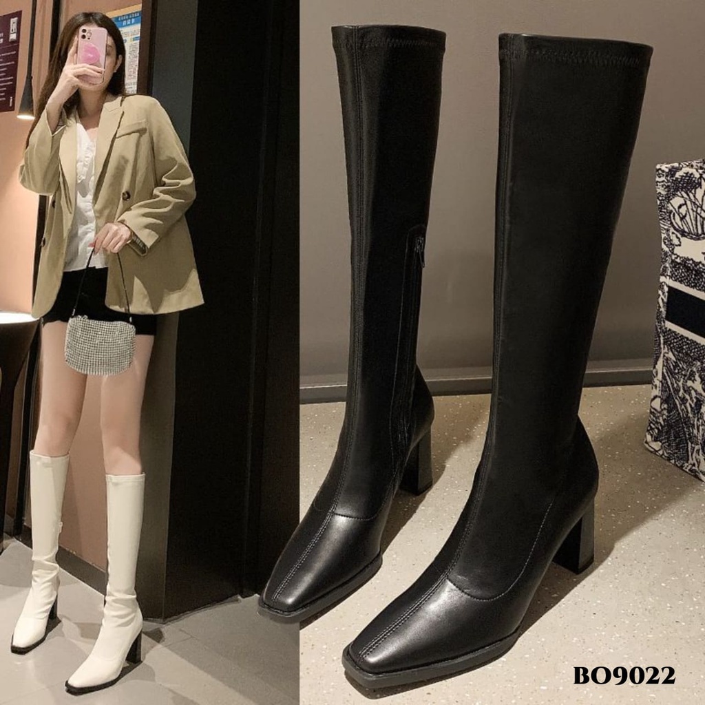 RESTOCK WYN SEPATU LONG BOOTS HEELS FASHION KOREA BO9022