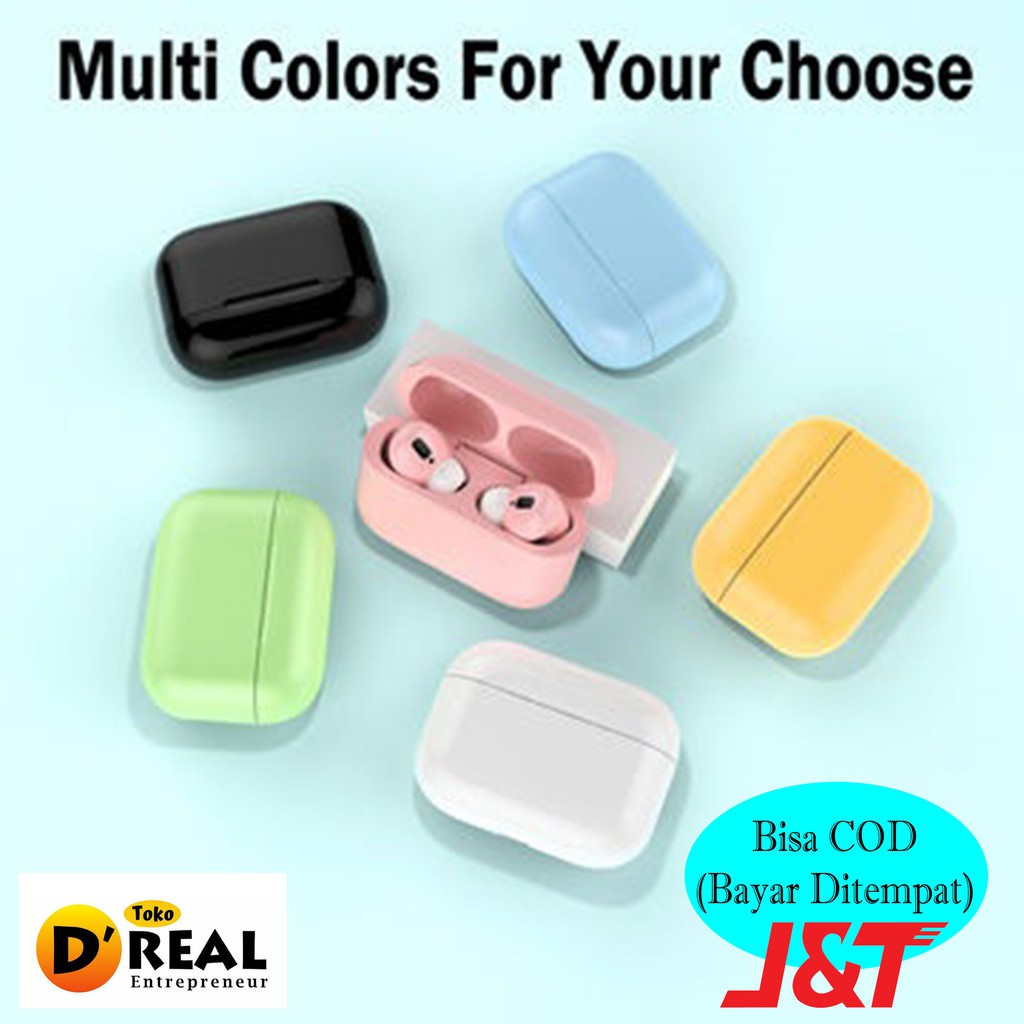 Headset Bluetooth Inpods 3 Simple Earphone Bluetooth Wireless 5.0 macaron