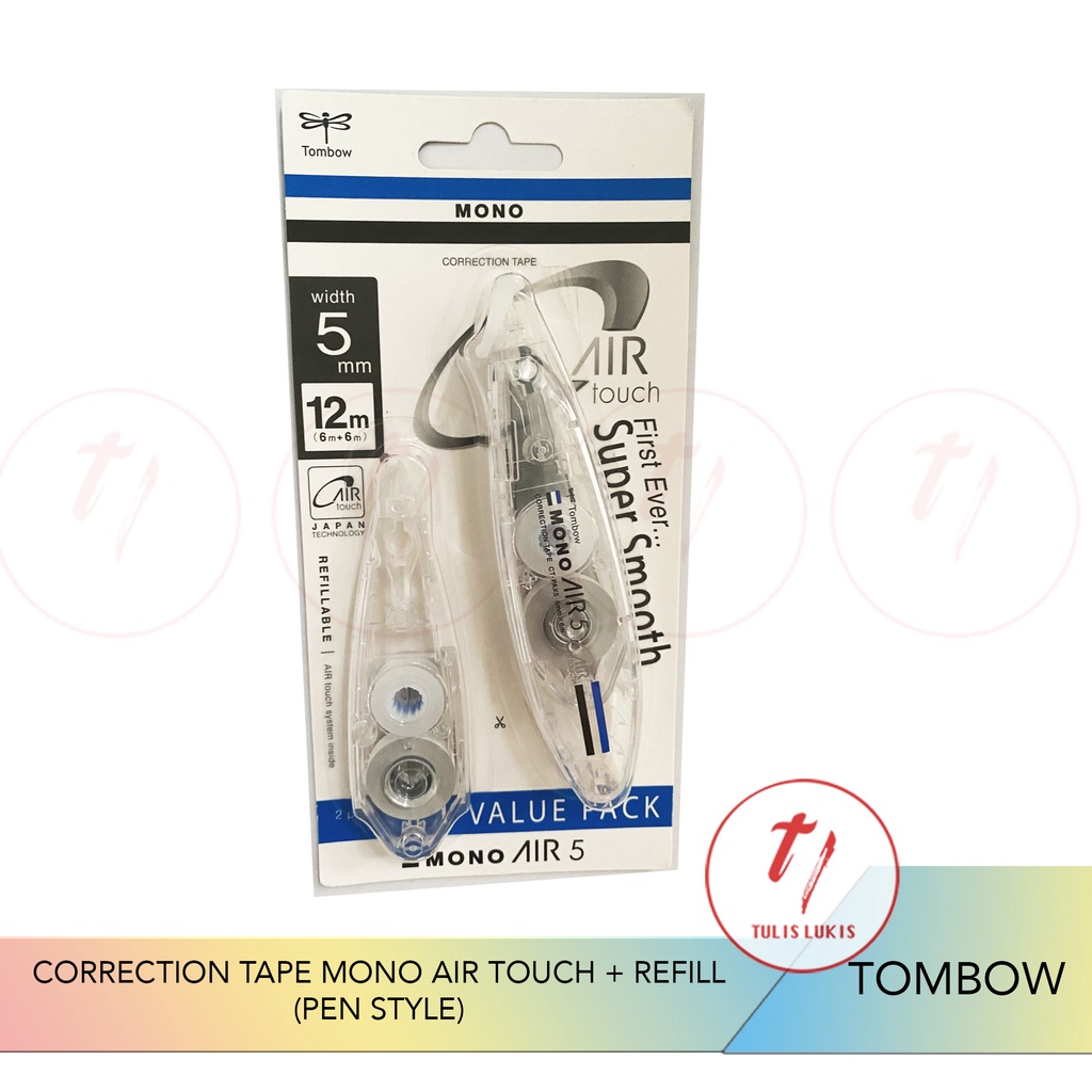 

Tip Ex+refill Tombow Mono Air Correction Tape (pen style)XCCT-PAX5PAR5