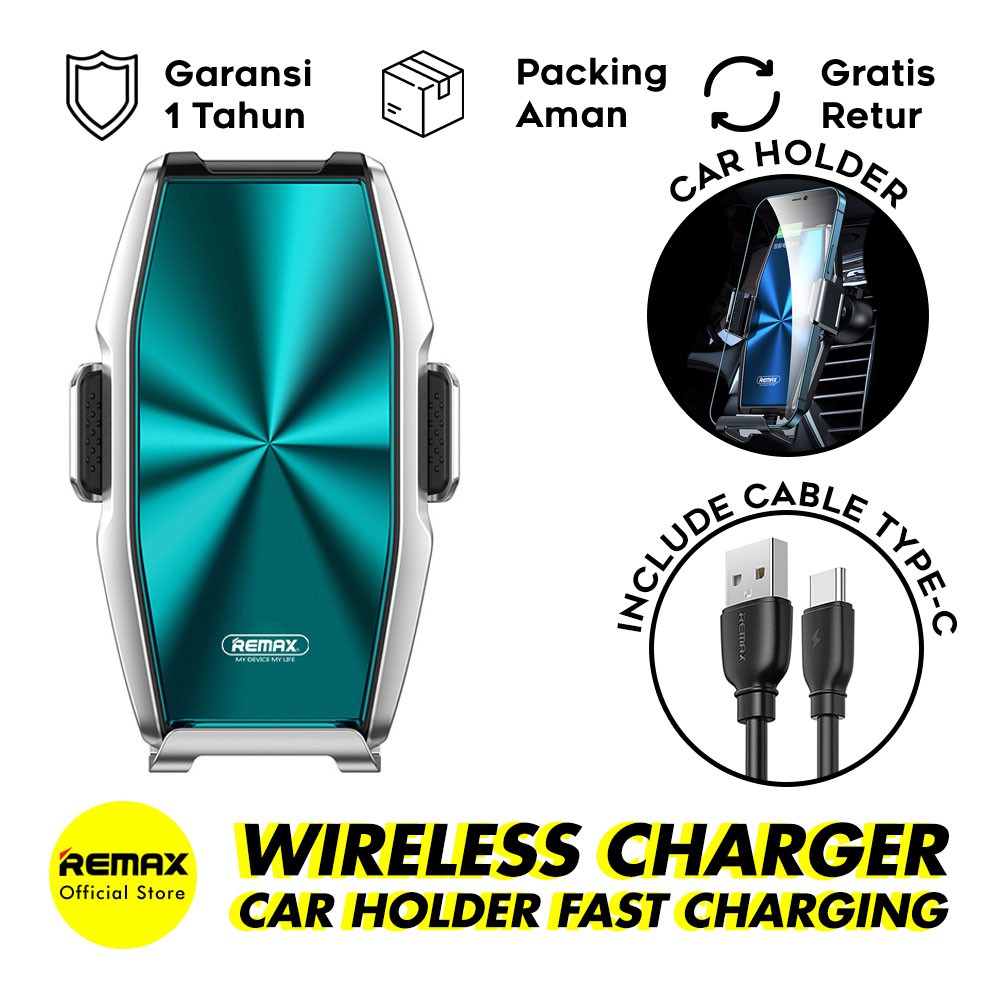 Remax RM-C49 Car Holder Qi Wireless Charger 15W Fast Charging Universal Mount Holder Original