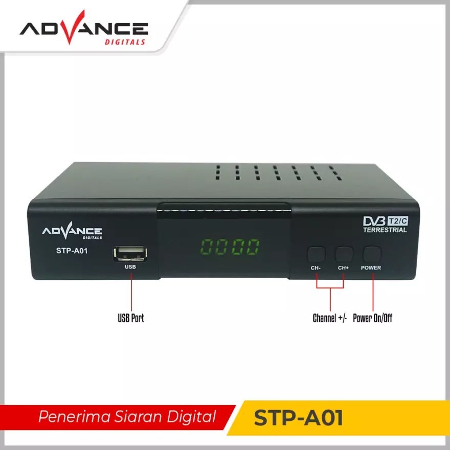 Set Top Box STB DVB Full HD Receiver TV DIGITAL STP-A01s STB Murah Advance