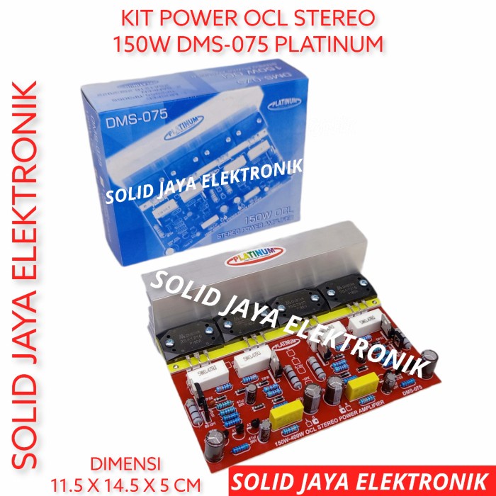 KIT POWER 150W OCL STEREO AMPLIFER 150 WATT TR SANKEN II PLATINUM ASLI