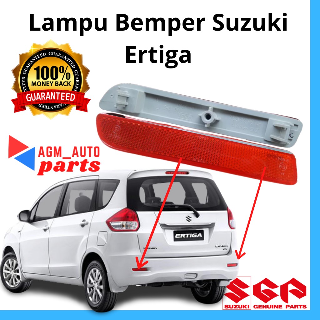 Reflektor Bumper Belakang suzuki Ertiga / Lampu bumper bawah Ertiga / mata kucing ertiga