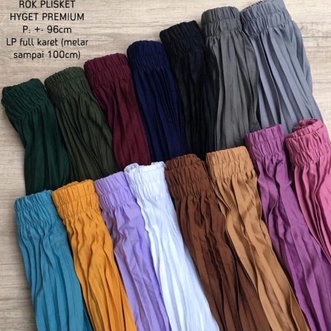 ROK PLISKET PREMIUM / ROK PLISKET MAYUNG / ROK PLISKET SUPER JUMBO