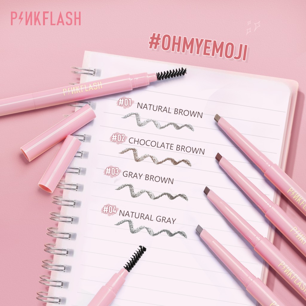 [NEW] PINKFLASH Automatic Eyebrow Waterproof Tahan 8 Jam Easy Pigmented