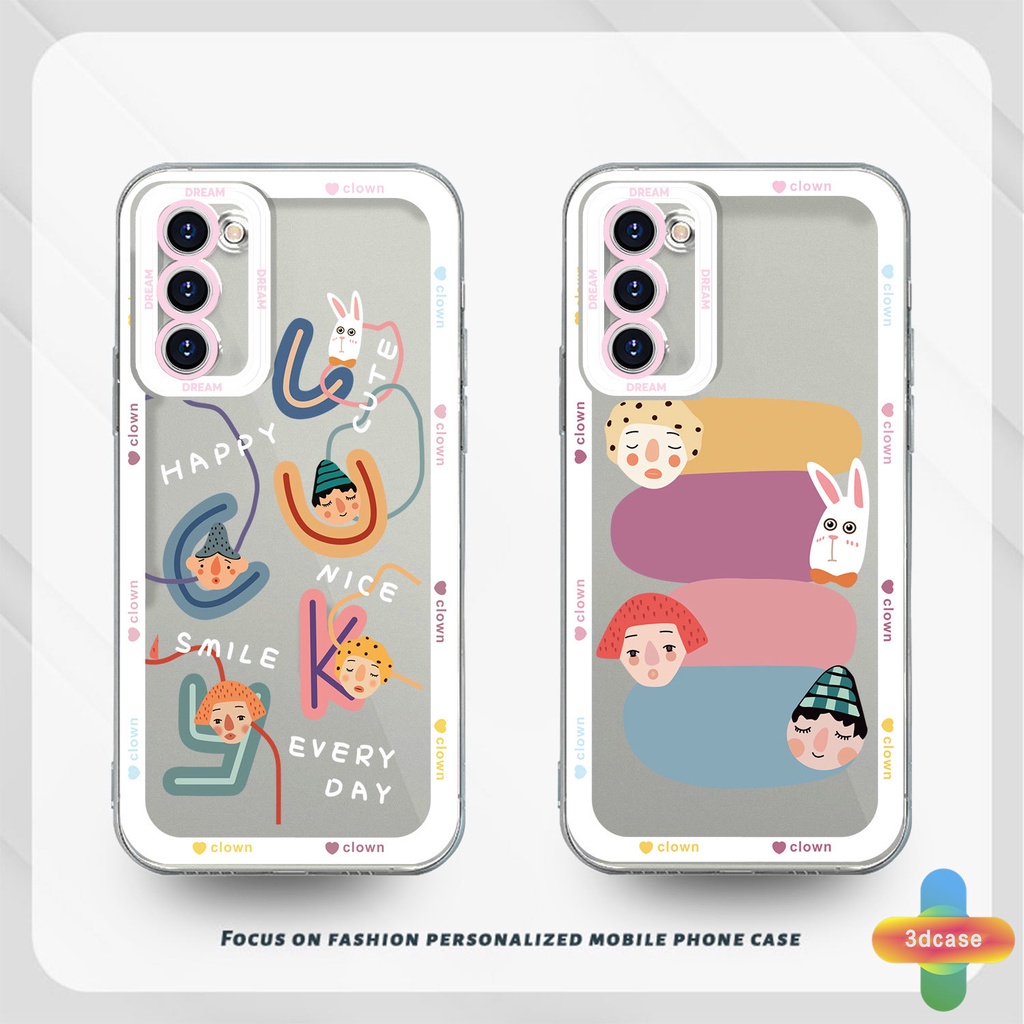 Soft TPU Case Samsung A32 A13 A23 A52 A12 A03 A51 A03S A10S A50 A20S J7 Prime A02S A20 A50S A10 A30S A52S A30 M12 M01S A125 F12 M10S M40S A515F A207F M02S A025 F02S 11 12 13  7 8 6 Plus Colorful Cartoon Avatar Transparent Case