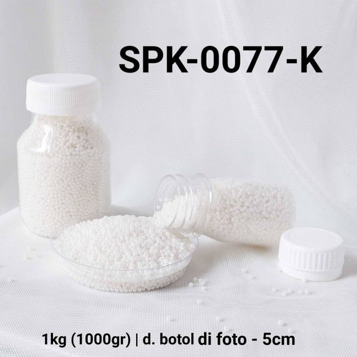

SPK-0077-K Sprinkles sprinkle sprinkel 1kg 1 kg kilo mutiara putih
