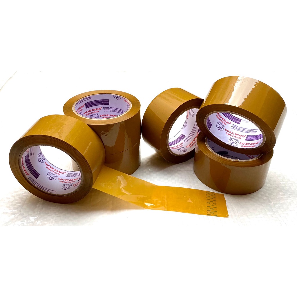 

LAKBAN COKELAT 100 YARD / OPP TAPE COKELAT SAFARI BRAND