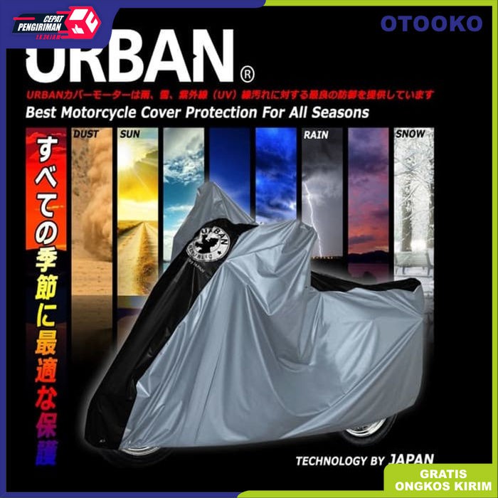 Sarung Cover Motor Urban Big Jumbo Size Anti Air  UV Ninja NMax CBR