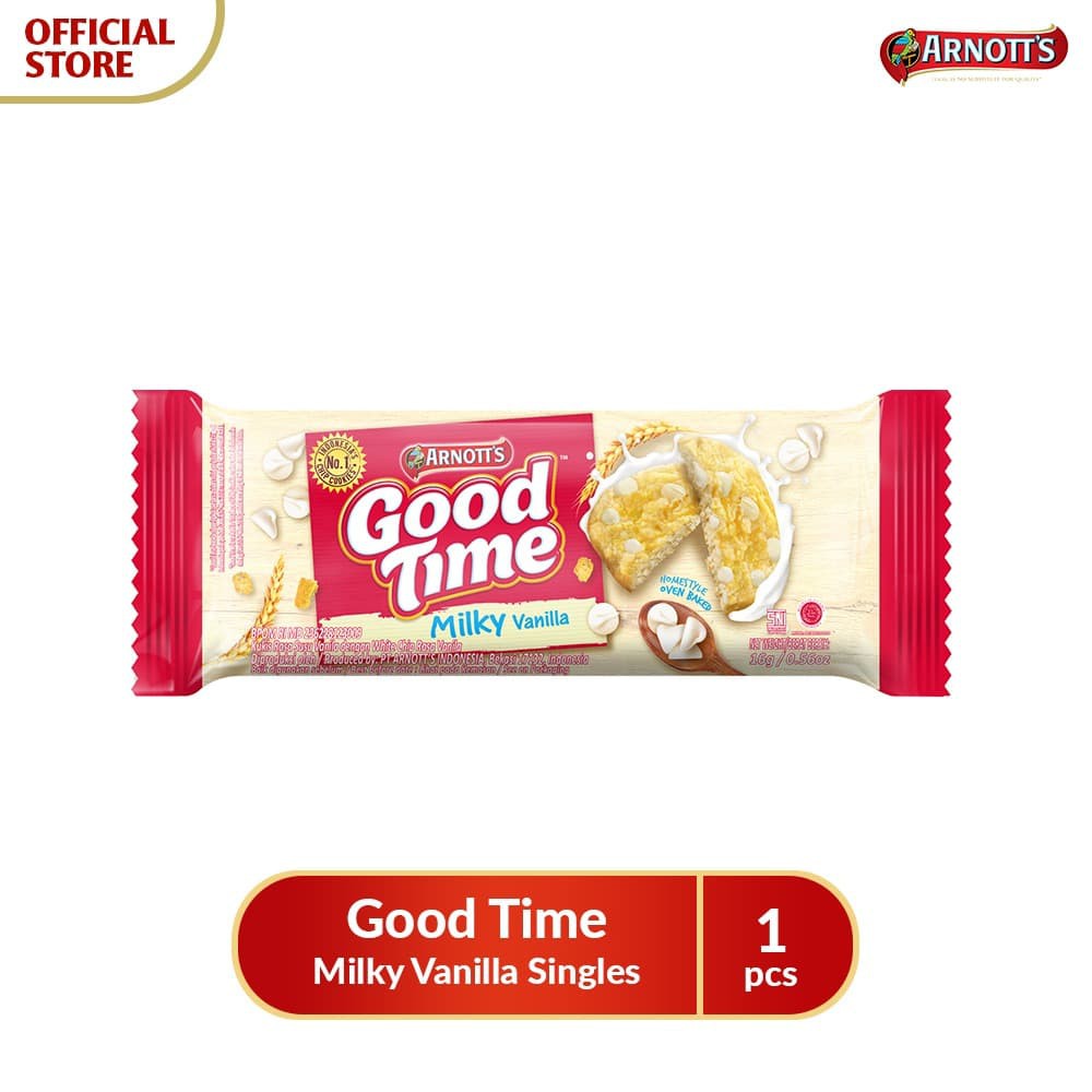 

PROMO ARNOTT'S GOOD TIME COOKIES MILKY VANILLA SINGLES TERMURAH