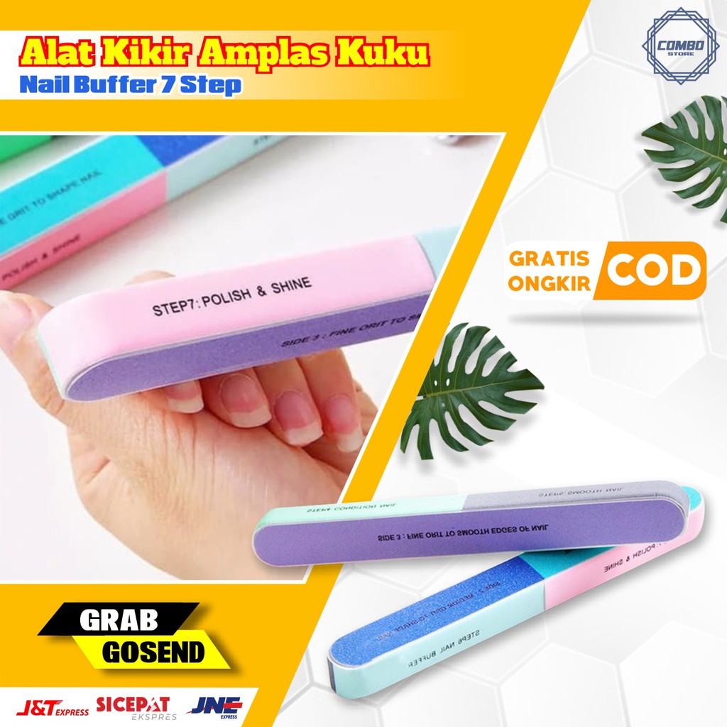 Alat Kikir Kuku Nail Buffer 7 Step Amplas Kuku Manicure Pedicure