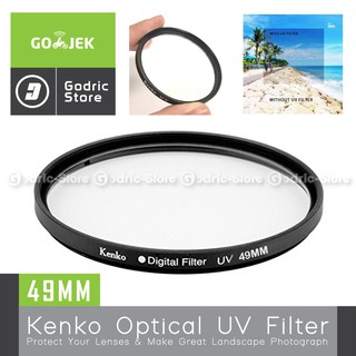 Kenko UV Filter 49MM for Canon M10 M100 M50 Etc & DSLR Mirroless with Lens Kit 15-45MM