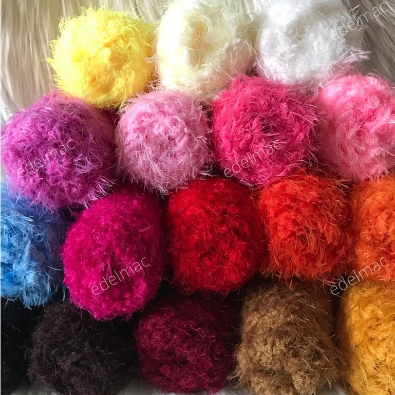 Tali Benang Rajut Bulu Halus Import Cashmere Plush Yarn