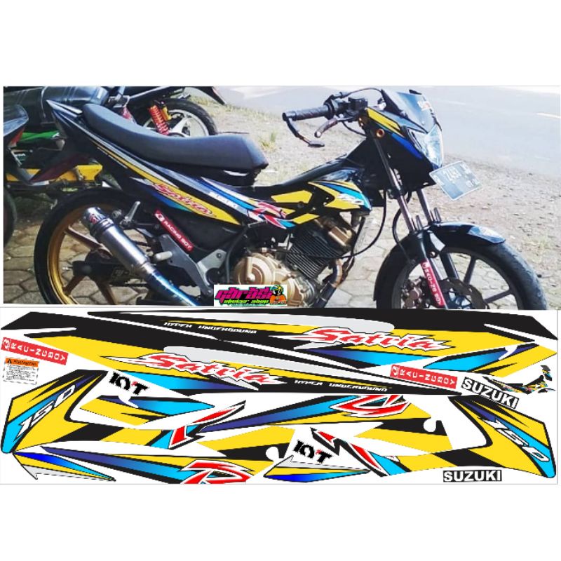 Striping satria variasi fu fl v6 type s