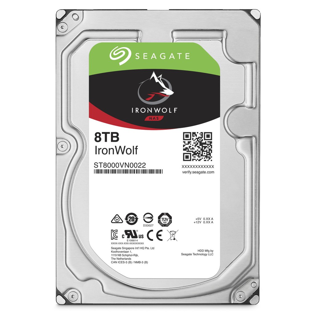 Harddisk HDD Seagate Ironwolf 8TB Sata 3,5” NAS