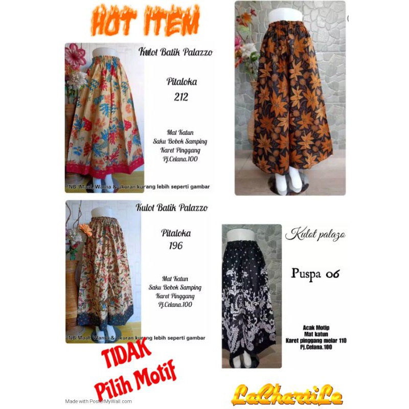 KULOT BATIK JUMBO CELANA CUTBRAY JUMBO CELANA BATIK WANITA KULOT VINTAGE | GROSIR KULOT JUMBO