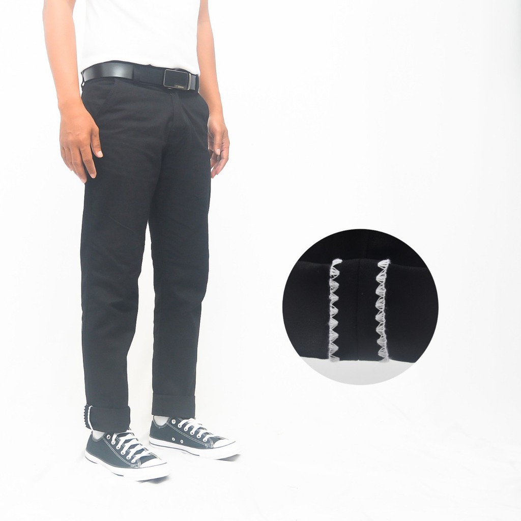 CELANA PANJANG CHINO SELVEDGE ACCENT STRAIGHT CUT - THE ORGINAL OUTFIT [COD]