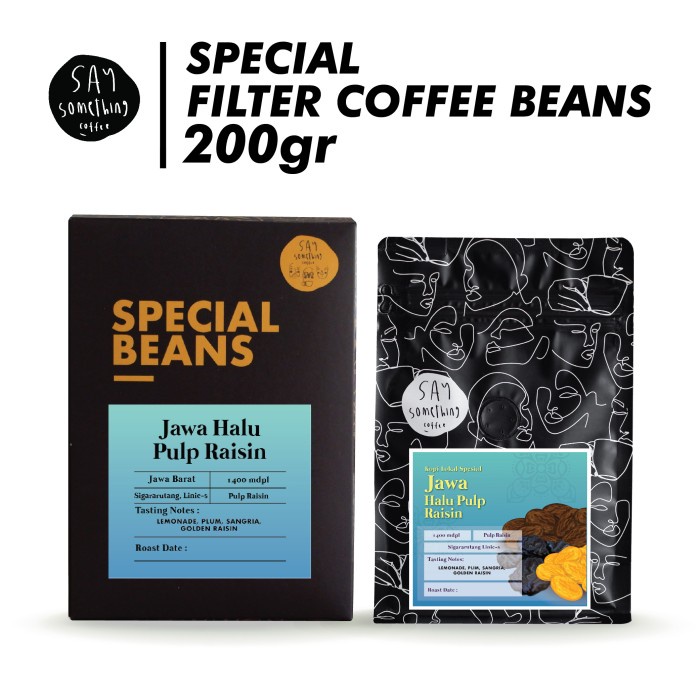 

Kopi-Biji- Kopi Jawa Halu Pulp Raisin 200 Gr (Biji Kopi Arabika - Filter) - Whole Beans -Biji-Kopi