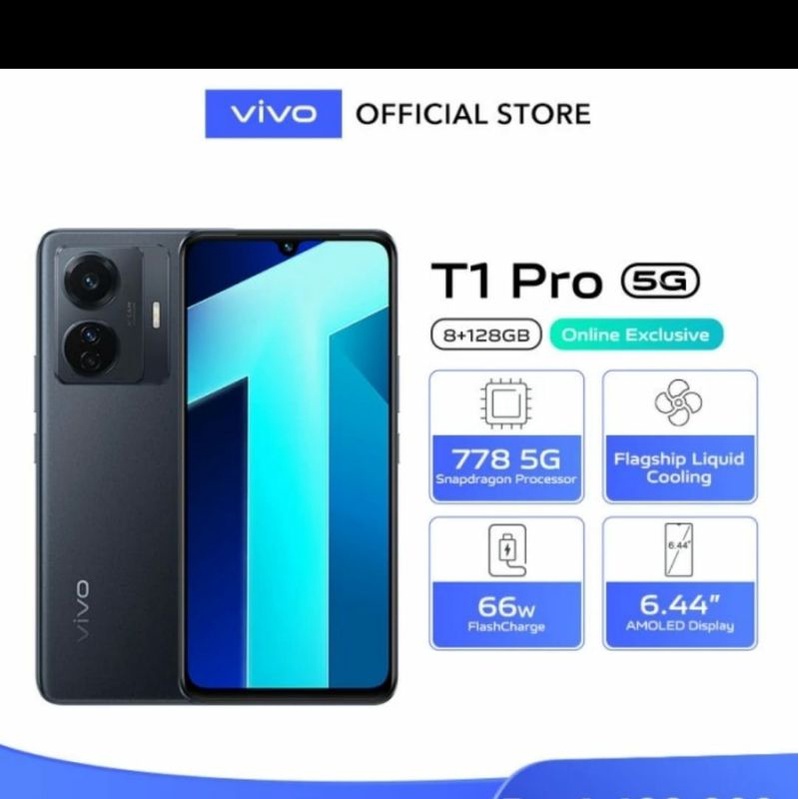 Jual Vivo T1 Pro 5G 8/128 Turbo Black | Shopee Indonesia