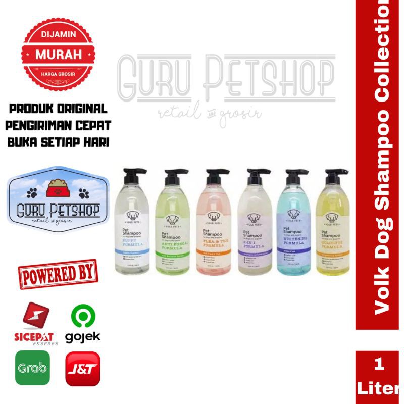 Volk Dog Shampoo Collection 1 Liter / Shampoo Anjing