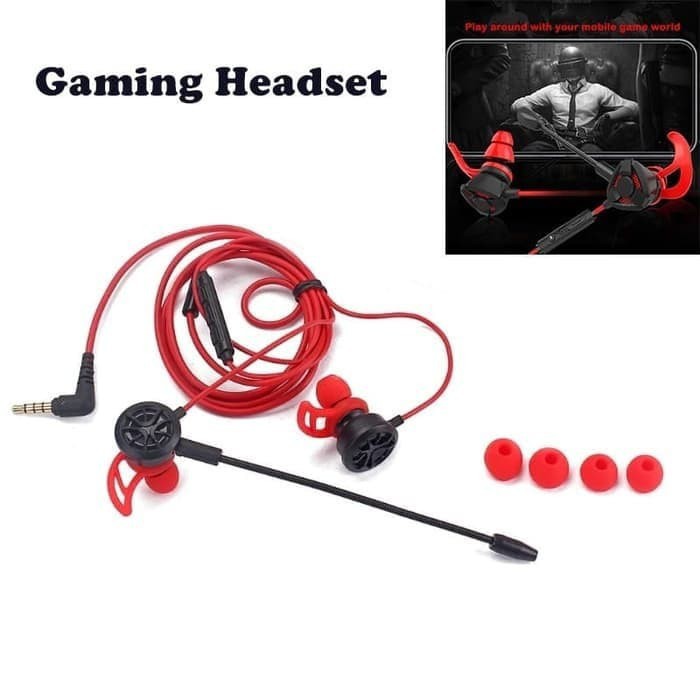 T10 Gaming Headset In-Ear Gaming Earphones with Portable Microphone Jack3.5mm