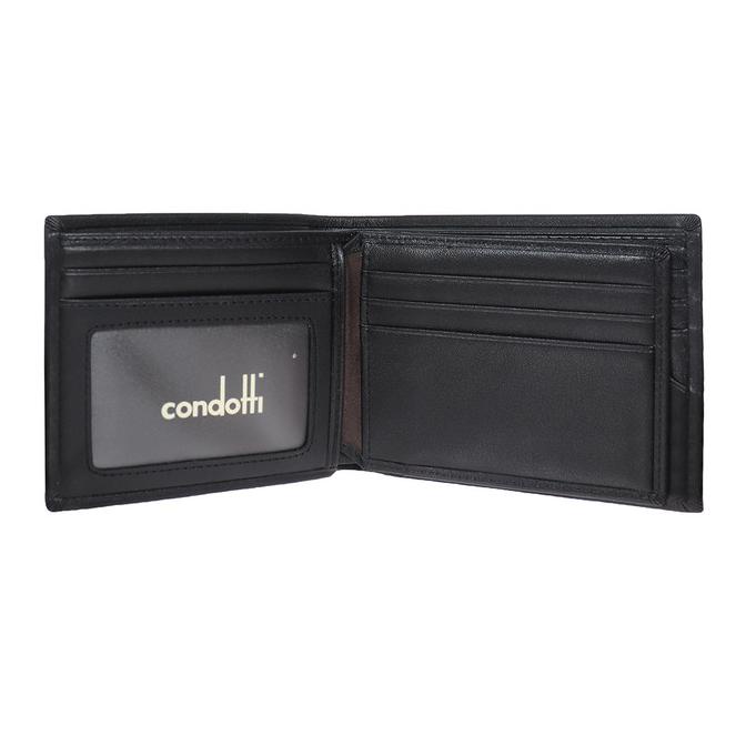 Barang Baru Wallet Condotti 60913 Dompet Pria Kulit Asli Black