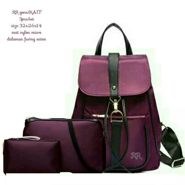 Ransel set GC kait termurah!!!new arivall backpack