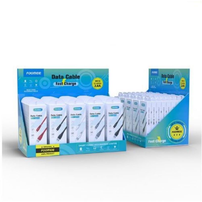 100% ORI Cable data iphone Fast Charging NK13 Foomee