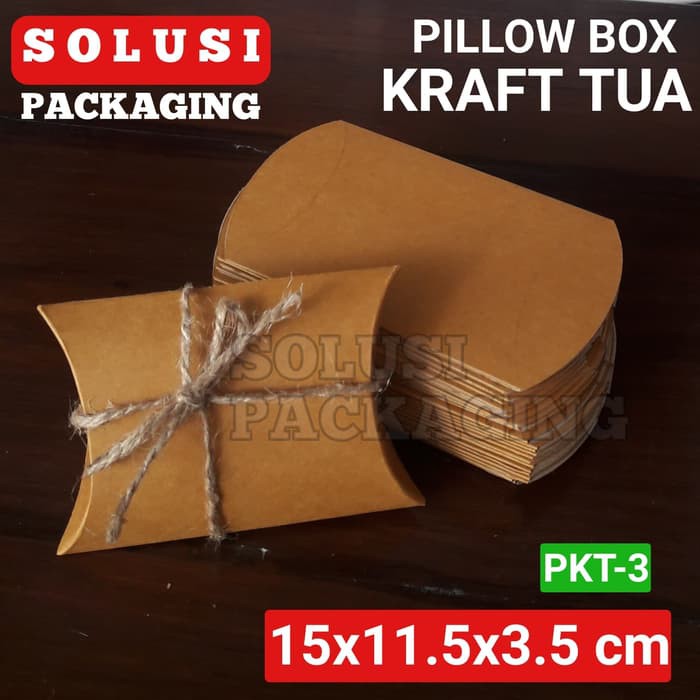 

ISI 36PCS KOTAK AKSESORIS KRAFT TUA/TEMPAT SOUVENIR/PILLOW BOX/GIFT BOX KADO
