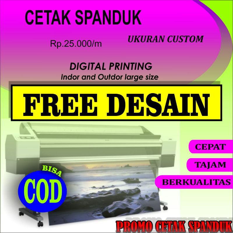 Jual cetak spanduk, cetak banner, cetak spanduk murah Indonesia|Shopee